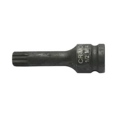 Cheie tubulara de impact bit spline M14, 78mm, patrat 1/2 inch Cr-Mo Breckner Germany - imagine 3