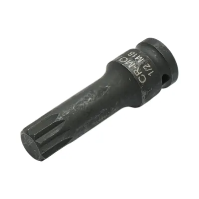 Cheie tubulara de impact bit spline M18, 78mm, patrat 1/2 inch Cr-Mo Breckner Germany - imagine 2