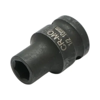 Cheie tubulara de impact 10mm, 38mm, patrat 1/2 inch Cr-Mo Breckner Germany - imagine 2
