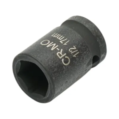 Cheie tubulara de impact 17mm, 38mm, patrat 1/2 inch Cr-Mo Breckner Germany - imagine 2