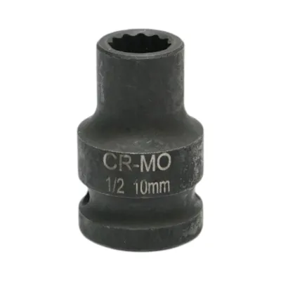 Cheie tubulara de impact bihexagonala 10mm, 38mm, patrat 1/2 inch Cr-Mo Breckner Germany