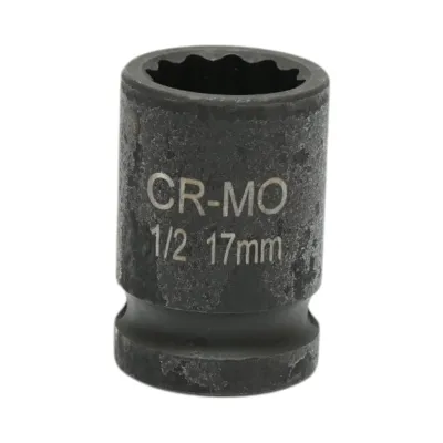 Cheie tubulara de impact bihexagonala 17mm, 38mm, patrat 1/2 inch Cr-Mo Breckner Germany