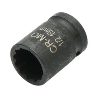 Cheie tubulara de impact bihexagonala 19mm, 38mm, patrat 1/2 inch Cr-Mo Breckner Germany - imagine 2
