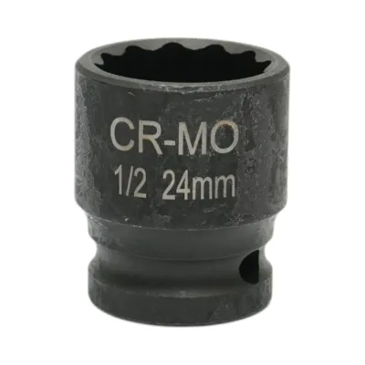 Cheie tubulara de impact bihexagonala 24mm, 38mm, patrat 1/2 inch Cr-Mo Breckner Germany