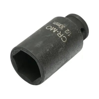 Cheie tubulara de impact lunga 30mm, 78mm, patrat 1/2 inch Cr-Mo Breckner Germany - imagine 2