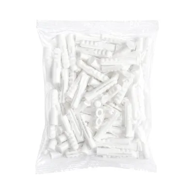 Diblu universal din plastic alb 8x40mm 100 buc/set - imagine 2