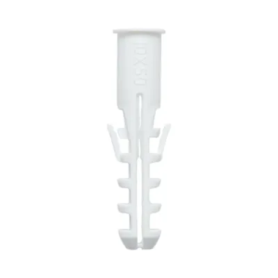 Diblu universal din plastic alb 10x50mm 100 buc/set