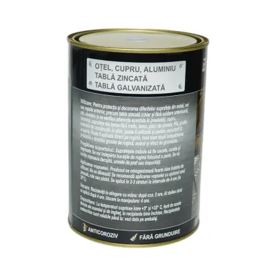 Vopsea email anticoroziva 3 in 1 albastru egee pentru metal 2kg, direct pe rugina, pe baza de apa Breckner Germany - imagine 4