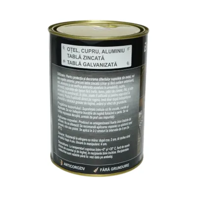 Vopsea email anticoroziva 3 in 1 maro ciocolatiu lucios pentru metal 2kg, direct pe rugina, pe baza de apa Breckner Germany - imagine 4