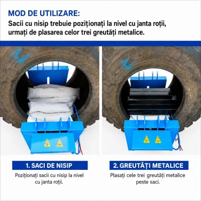 Masina vulcanizare la cald anvelope utilaje grele OTR, incalzire dubla 2400W, presare pneumatica - imagine 15
