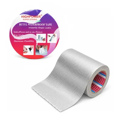 Banda butilica hidroizolanta autoadeziva 150mm x 5m cu folie de aluminiu HighPower