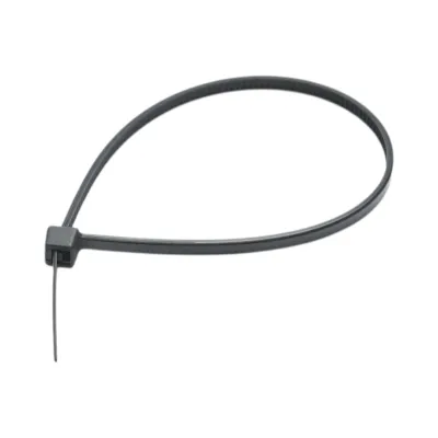 Faseta colier plastic negru 2.5x160mm 100 buc/set Longroad - imagine 3