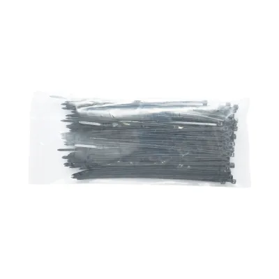 Faseta colier plastic negru 2.5x160mm 100 buc/set Longroad - imagine 5
