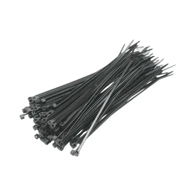 Faseta colier plastic negru 2.5x160mm 100 buc/set Longroad - imagine 2