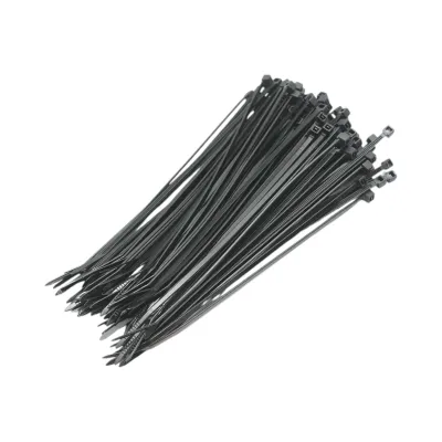 Faseta colier plastic negru 2.5x160mm 100 buc/set Longroad