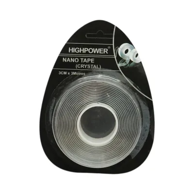 Banda dublu adeziva transparenta reutilizabila 30mm x 3m Nano Tape Crystal HighPower - imagine 2
