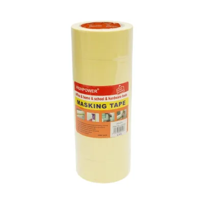 Banda adeziva mascare uz general 48mm x 36m din hartie galbena HighPower - imagine 7