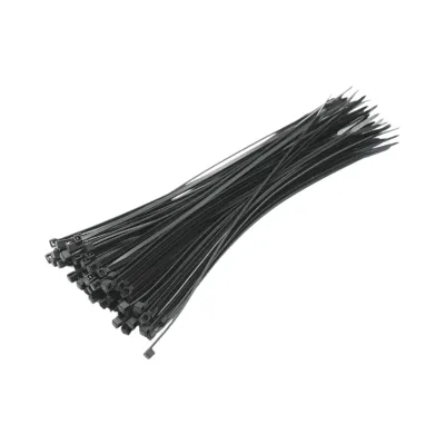 Faseta colier plastic negru 2.5x200mm 100 buc/set Longroad - imagine 2