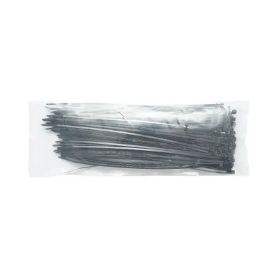 Faseta colier plastic negru 2.5x200mm 100 buc/set Longroad - imagine 5