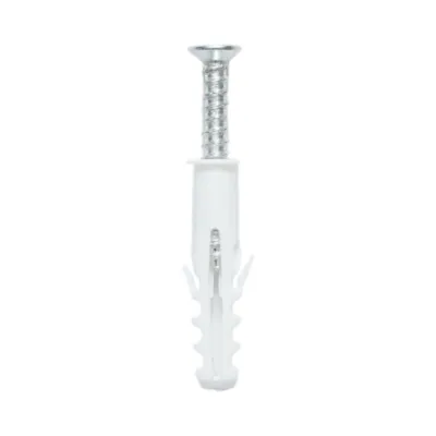 Set diblu universal din plastic alb 6x30mm cu surub 4x30mm 50 buc/set - imagine 2