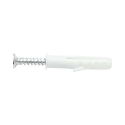 Set diblu universal din plastic alb 6x30mm cu surub 4x30mm 50 buc/set - imagine 5