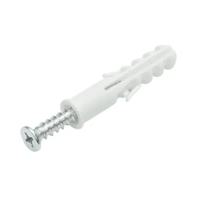 Set diblu universal din plastic alb 10x50mm cu surub 6x45mm 50 buc/set - imagine 6