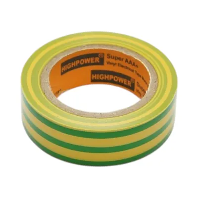 Banda izolatoare galben-verde vinil 19mm x 9m Anti Fire Super AAA+ HighPower - imagine 3