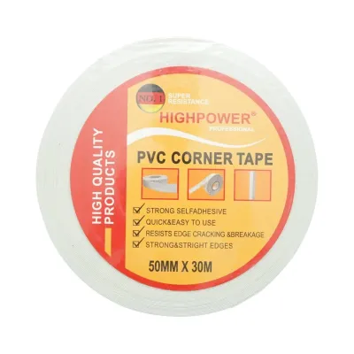 Banda protectie colturi rigips 50mm x 30m PVC perforata autoadeziva HighPower - imagine 6