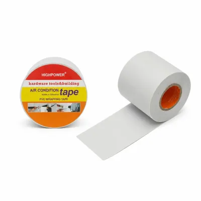Banda matisat aer conditionat PVC alba neadeziva 60mm x 12m HighPower