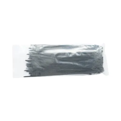 Faseta colier plastic negru 3.6x200mm 100 buc/set Longroad - imagine 5