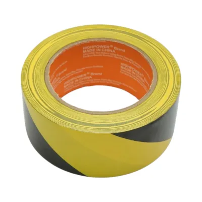 Banda adeziva de avertizare si marcare podea PVC galben-negru 48mm x 33m HighPower - imagine 3