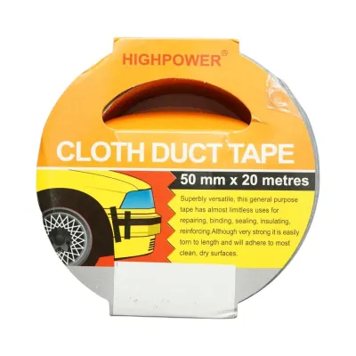 Banda adeziva textila Duct Tape argintie 50mm x 20m pentru reparatii HighPower - imagine 8