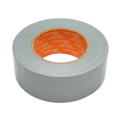 Banda adeziva textila Duct Tape argintie 48mm x 55m pentru reparatii HighPower - imagine 3