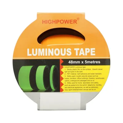 Banda adeziva fosforescenta verde 48mm x 5m HighPower - imagine 6