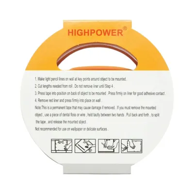 Banda dublu adeziva acrilica transparenta 24mm x 3m HighPower - imagine 8