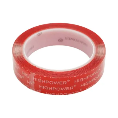 Banda dublu adeziva acrilica transparenta 24mm x 3m HighPower - imagine 3