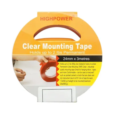 Banda dublu adeziva acrilica transparenta 24mm x 3m HighPower - imagine 7