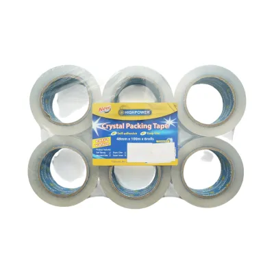 Banda adeziva scotch transparenta OPP 48mm x 100m pentru ambalare HighPower - imagine 6