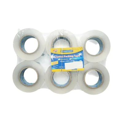 Banda adeziva scotch transparenta OPP 48mm x 200m pentru ambalare HighPower - imagine 6