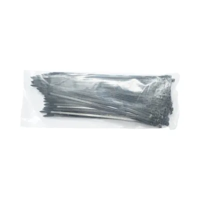 Faseta colier plastic negru 4.8x250mm 100 buc/set Longroad - imagine 5