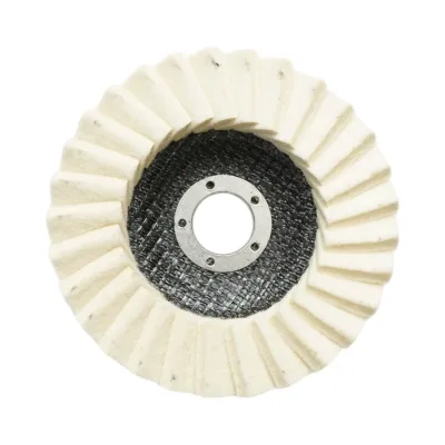 Disc pasla lamelar polisare 125x6x22.23mm, lustruire si finisare metal, inox, aluminiu Breckner Germany - imagine 3