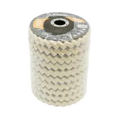 Disc pasla lamelar polisare 125x6x22.23mm, lustruire si finisare metal, inox, aluminiu Breckner Germany - imagine 7