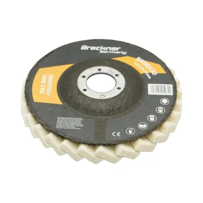 Disc pasla lamelar polisare 125x6x22.23mm, lustruire si finisare metal, inox, aluminiu Breckner Germany - imagine 4