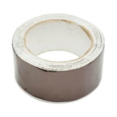 Banda butilica hidroizolanta autoadeziva 50mm x 5m cu folie de aluminiu maro RAL8011 Breckner Germany - imagine 3