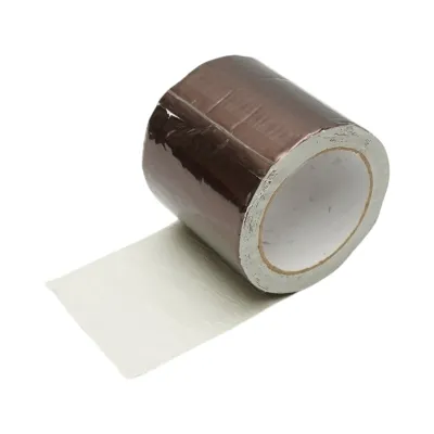 Banda butilica hidroizolanta autoadeziva 100mm x 5m cu folie de aluminiu maro RAL8011 Breckner Germany - imagine 6