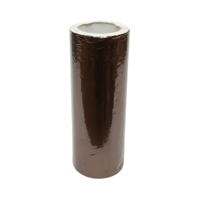 Banda butilica hidroizolanta autoadeziva 300mm x 5m cu folie de aluminiu maro RAL8011 Breckner Germany - imagine 3