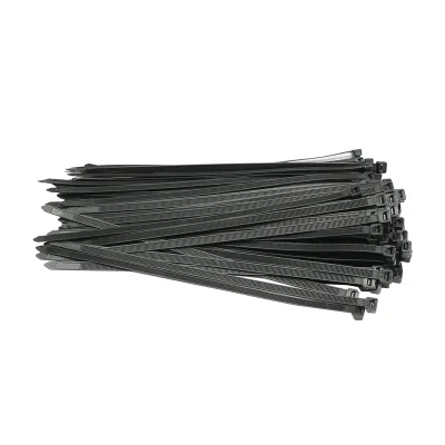 Faseta colier plastic negru 7.5x300mm 100 buc/set Breckner Germany