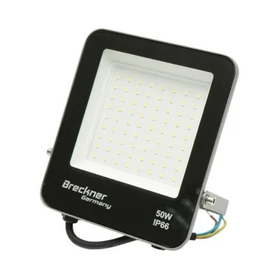 Proiector LED 50W, 220V, 6500K, 4500lm tip Flood 165x145x28mm IP66 Breckner Germany