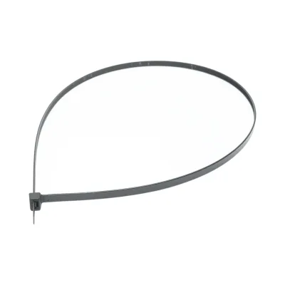 Faseta colier plastic negru 8.8x920mm 100 buc/set Longroad - imagine 3