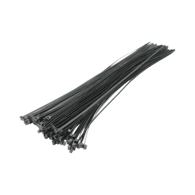 Faseta colier plastic negru 8.8x920mm 100 buc/set Longroad - imagine 2
